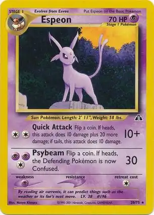 Espeon 20/75 Neo Discovery