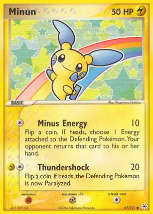 Minun 67/101 EX Hidden Legends