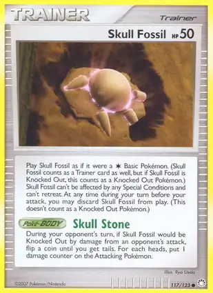 Skull Fossil 117/123 Mysterious Treasures