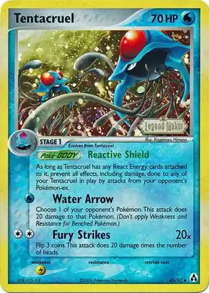 Tentacruel 45/92 EX Legend Maker