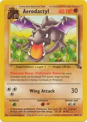 Aerodactyl 16/62 Fossil