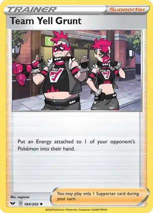 Team Yell Grunt 184/202 Sword & Shield