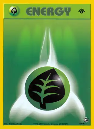 Grass Energy 108/111 Neo Genesis 1st Edition