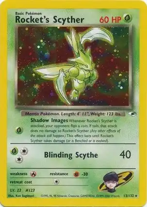 Rocket's Scyther 13/132 Gym Heroes
