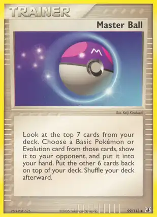 Master Ball 99/113 EX Delta Species