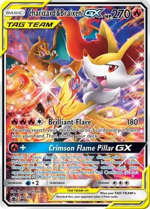 Charizard & Braixen GX SM230 Sun & Moon Promos