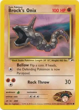 Brock's Onix 69/132 Gym Heroes