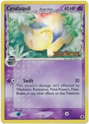 Cyndaquil 45/101 EX Dragon Frontiers