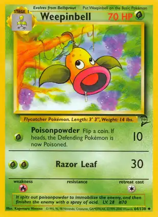 Weepinbell 64/130 Base Set 2