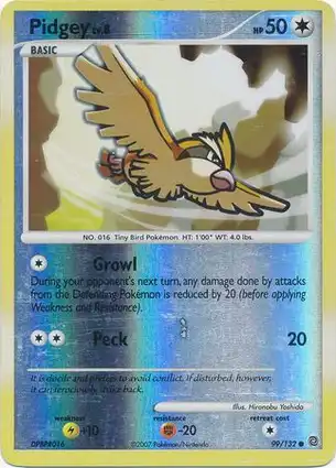 Pidgey 99/132 Secret Wonders