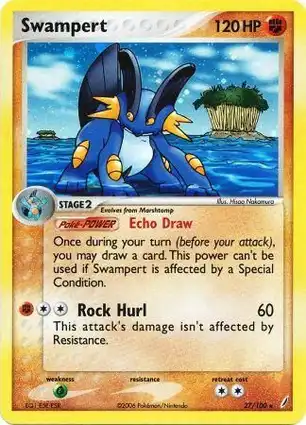 Swampert 27/100 EX Crystal Guardians