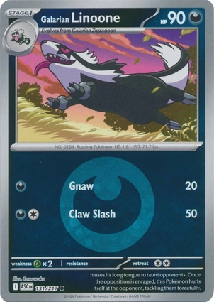 Galarian Linoone 131/217 Ascended Heroes