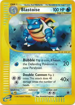 Blastoise 36/165 Expedition Base Set