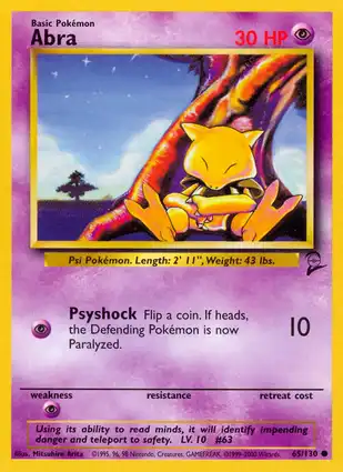 Abra 65/130 Base Set 2