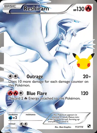 Reshiram 113/114 Celebrations