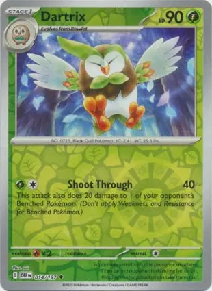 Dartrix 014/197 Obsidian Flames