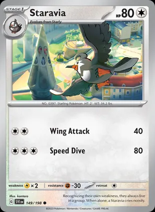 Staravia 149/198 Scarlet & Violet