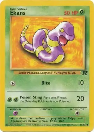 Ekans 56/82 Team Rocket