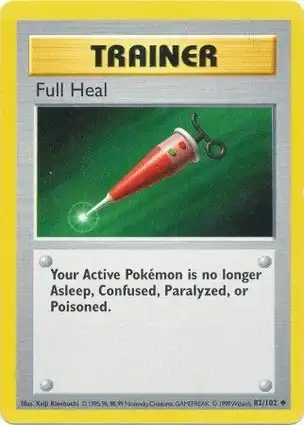 Full Heal 82/102 Base Set Shadowless