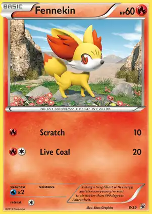 Fennekin 8/39 Kalos Starter Set