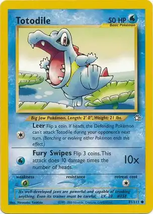 Totodile 81/111 Neo Genesis