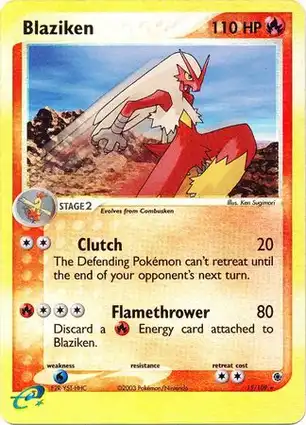 Blaziken 15/109 EX Ruby & Sapphire