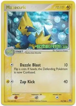 Manectric 16/106 EX Emerald