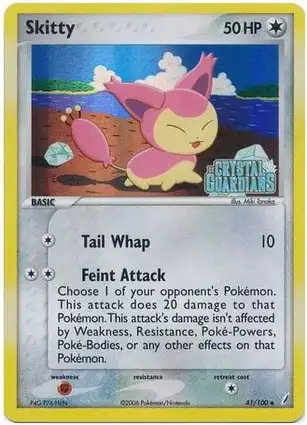 Skitty 41/100 EX Crystal Guardians