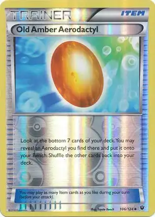 Old Amber Aerodactyl 106/124 Fates Collide