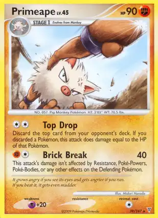 Primeape 39/147 Supreme Victors