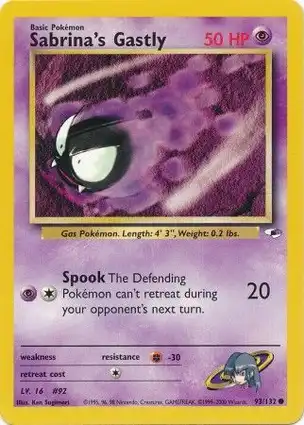 Sabrina's Gastly 93/132 Gym Heroes