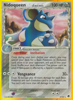 Nidoqueen 7/101 EX Dragon Frontiers