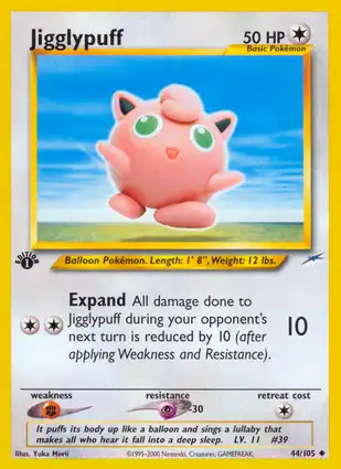 Jigglypuff 44/105 Neo Destiny 1st Edition