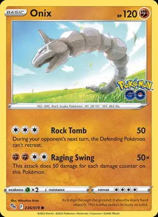 Onix 036/078 Pokémon GO