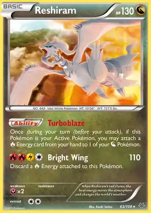 Reshiram 63/108 Roaring Skies