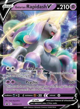 Galarian Rapidash V SWSH111 Sword & Shield Promos