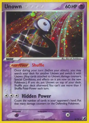 Unown B/28 EX Unseen Forces