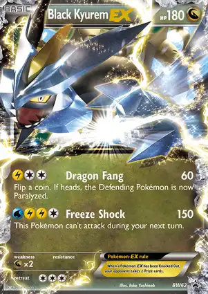 Black Kyurem EX BW62 Black & White Promos