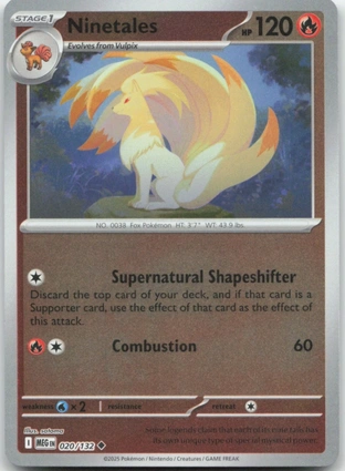 Ninetales 020/132 Mega Evolution