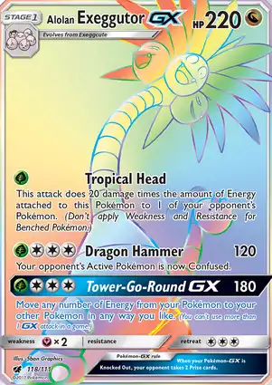 Alolan Exeggutor-GX 118/111 Crimson Invasion