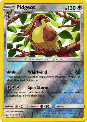 Pidgeot 124/181 Team Up
