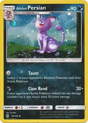 Alolan Persian 79/149 Sun & Moon