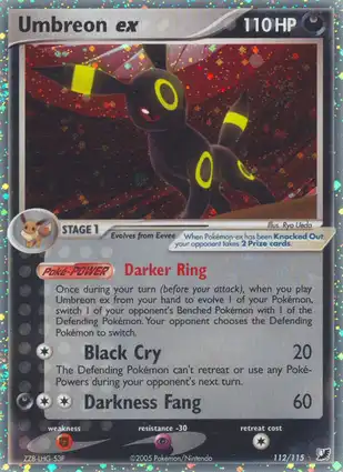 Umbreon ex 112/115 EX Unseen Forces