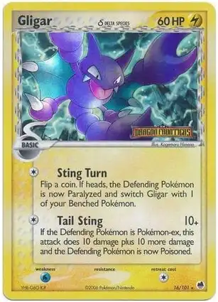 Gligar 16/101 EX Dragon Frontiers