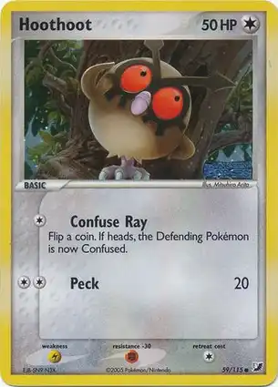 Hoothoot 59/115 EX Unseen Forces