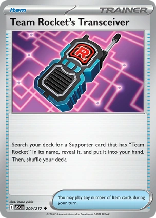 Team Rocket's Transceiver 209/217 Ascended Heroes