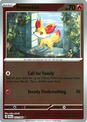 Fennekin 011/086 Chaos Rising