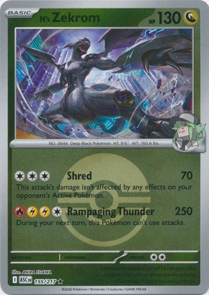 N's Zekrom 155/217 Ascended Heroes