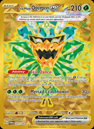 Teal Mask Ogerpon ex 221/167 Twilight Masquerade