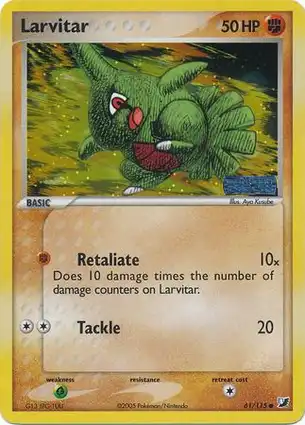 Larvitar 61/115 EX Unseen Forces
